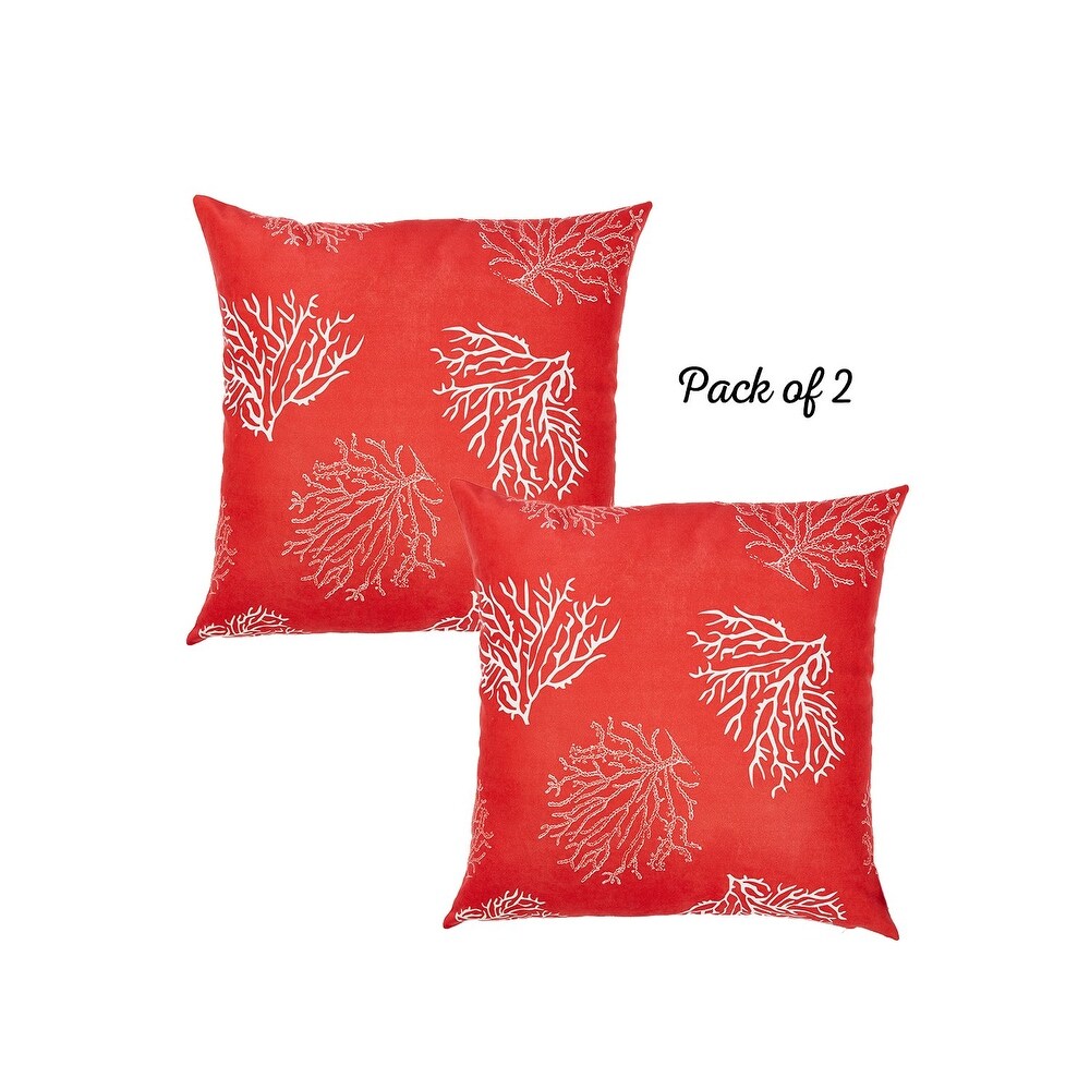 Nautica Red Reef Throw Pillow Cover (Set of 2)