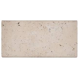 MSI Tuscany Scabas 2 in. x 12 in. x 24 in. Brushed Gold Travertine Pool Coping (40 Pieces80 sq. ft.Pallet) TSCA1224HUF