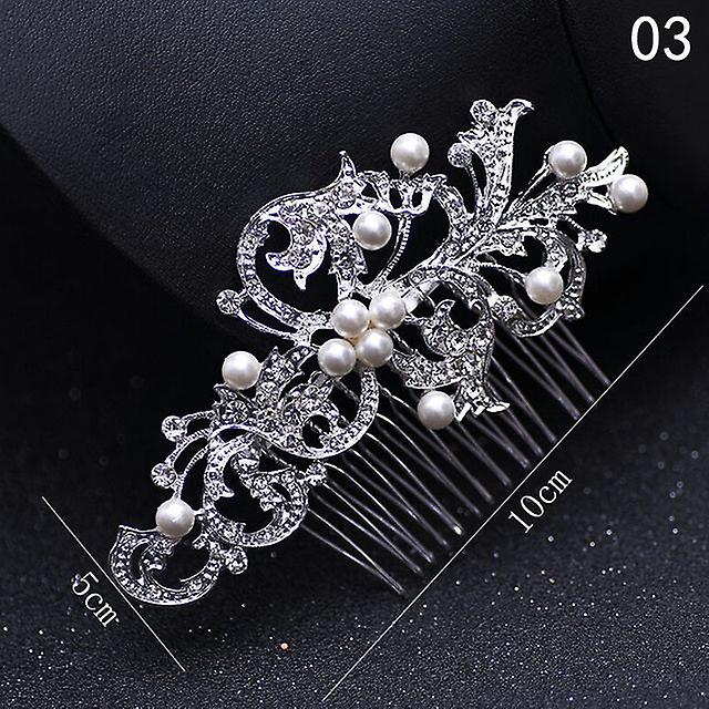 Wedding hair combs charm pearls bridal hair accessories