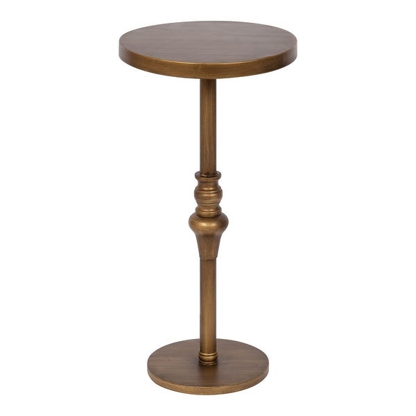 Kate and Laurel Stratton Rustic Pedestal Table - 12x12x26