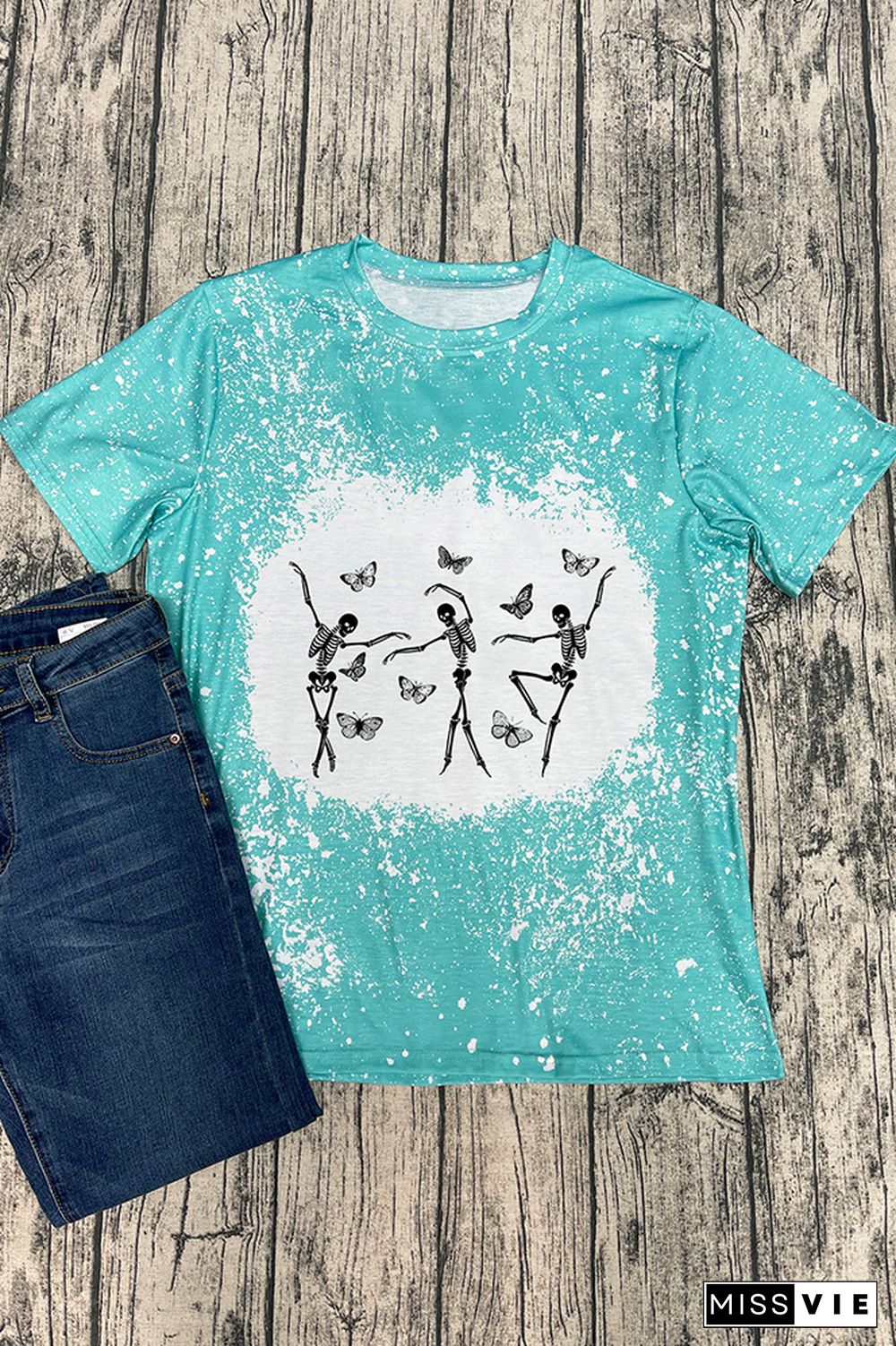 Skeletons Dancing Graphic Tee Wholesale