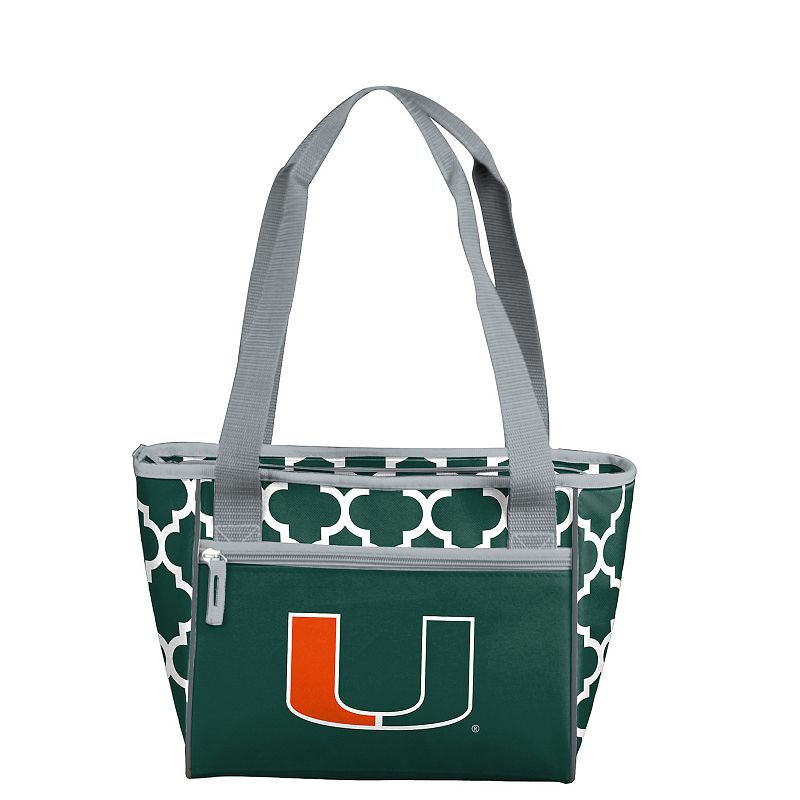 Miami Hurricanes Quatrefoil 16-Can Cooler Tote