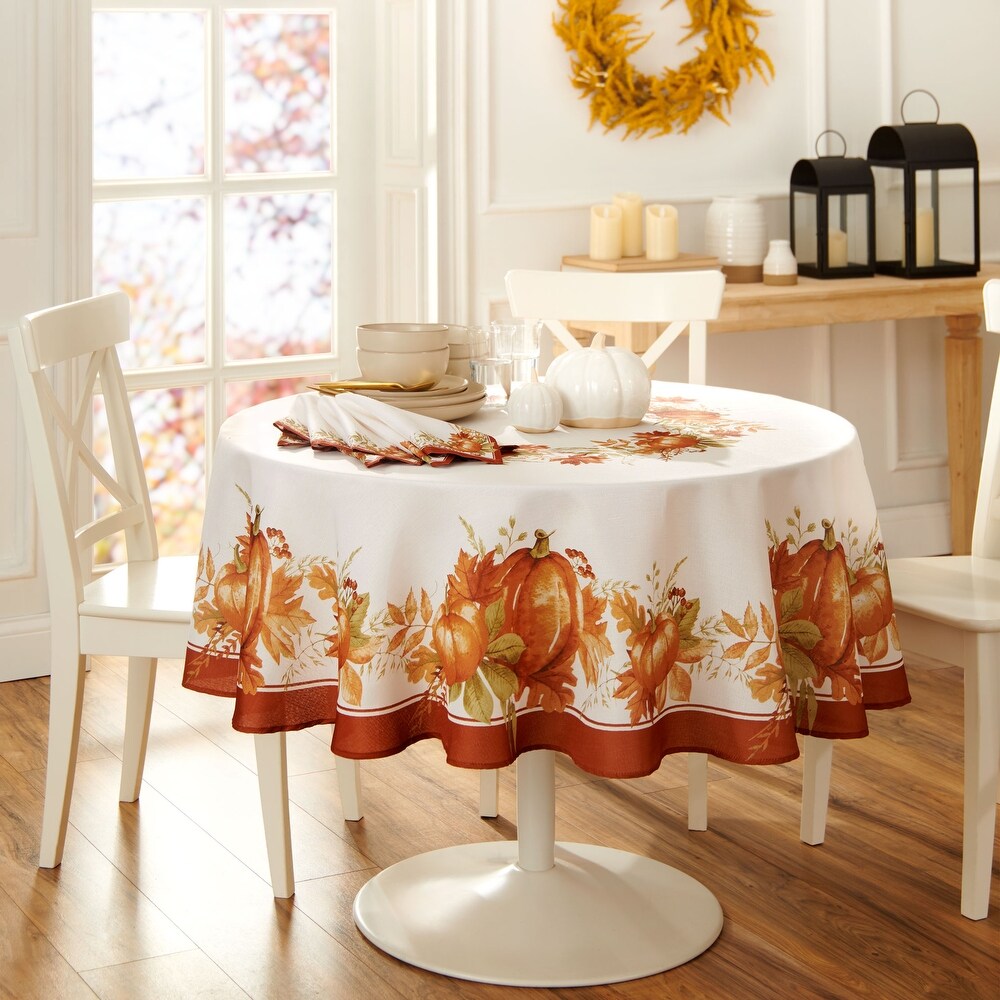 Autumn Pumpkin Grove Fall Tablecloth