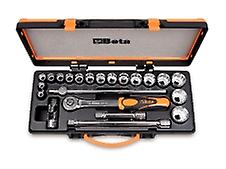 Beta 009200942 920 AS/C17X 17pc Bihex Bihex Sockets and 5 Accessories  1/2in Drive