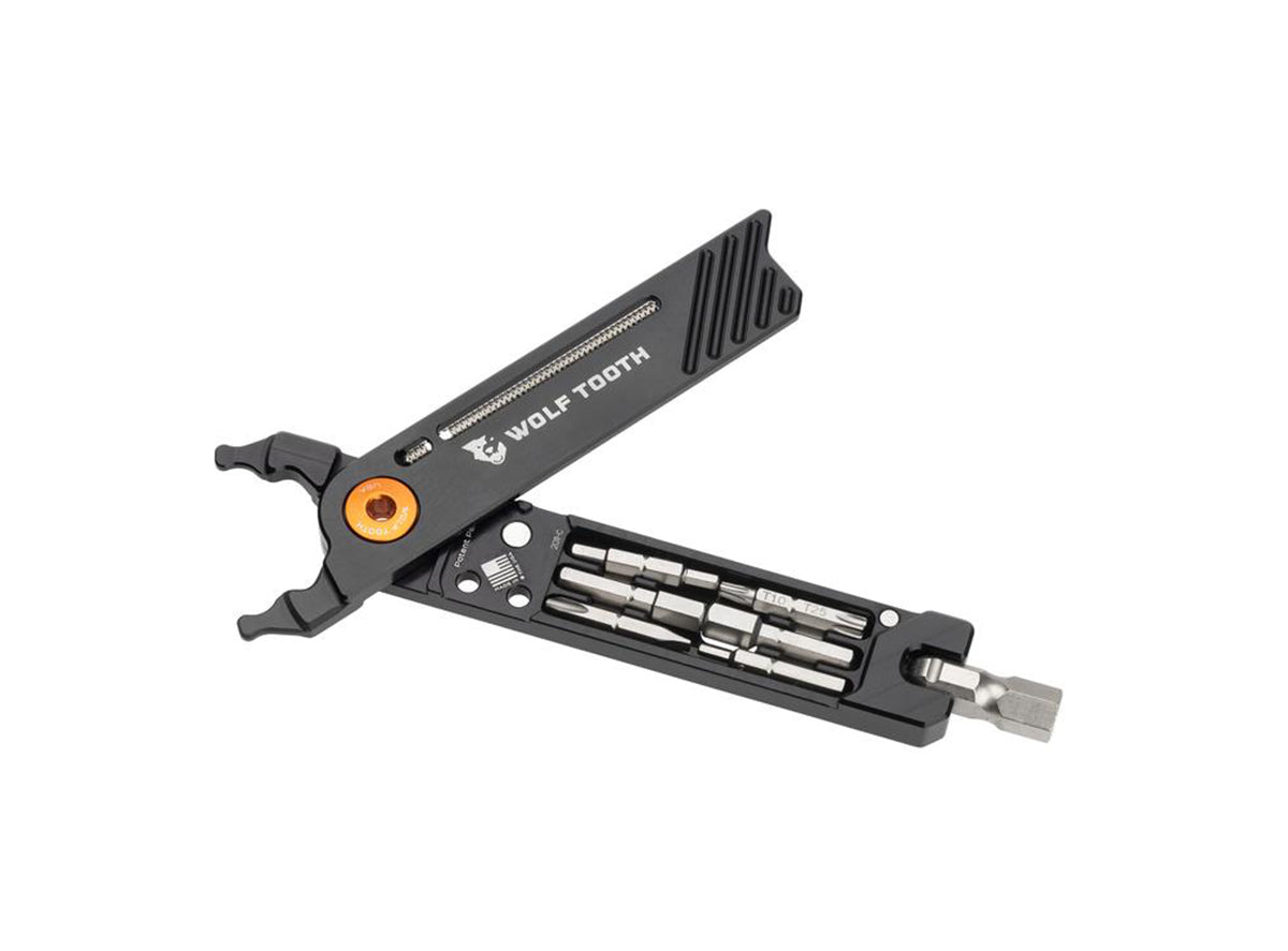 Wolf Tooth Components 8 Bit Pack Pliers - Black-Orange Bolt