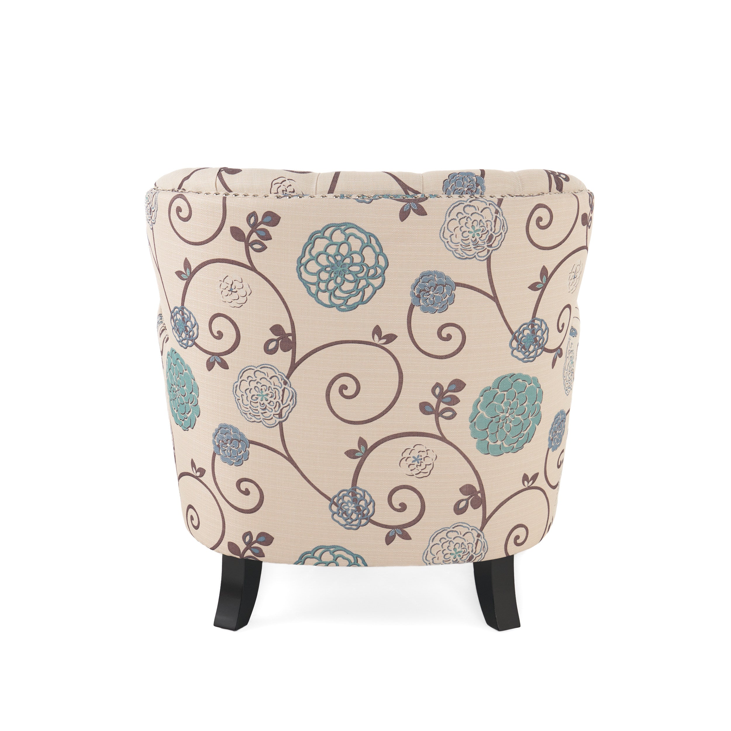 Alfred Button Tufted Fabric Club Chair