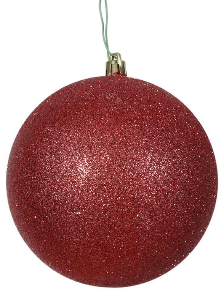 Vickerman 4.75 quotBall Ornaments  Set of 4   Contemporary   Christmas Ornaments   by Vickerman Company  Houzz