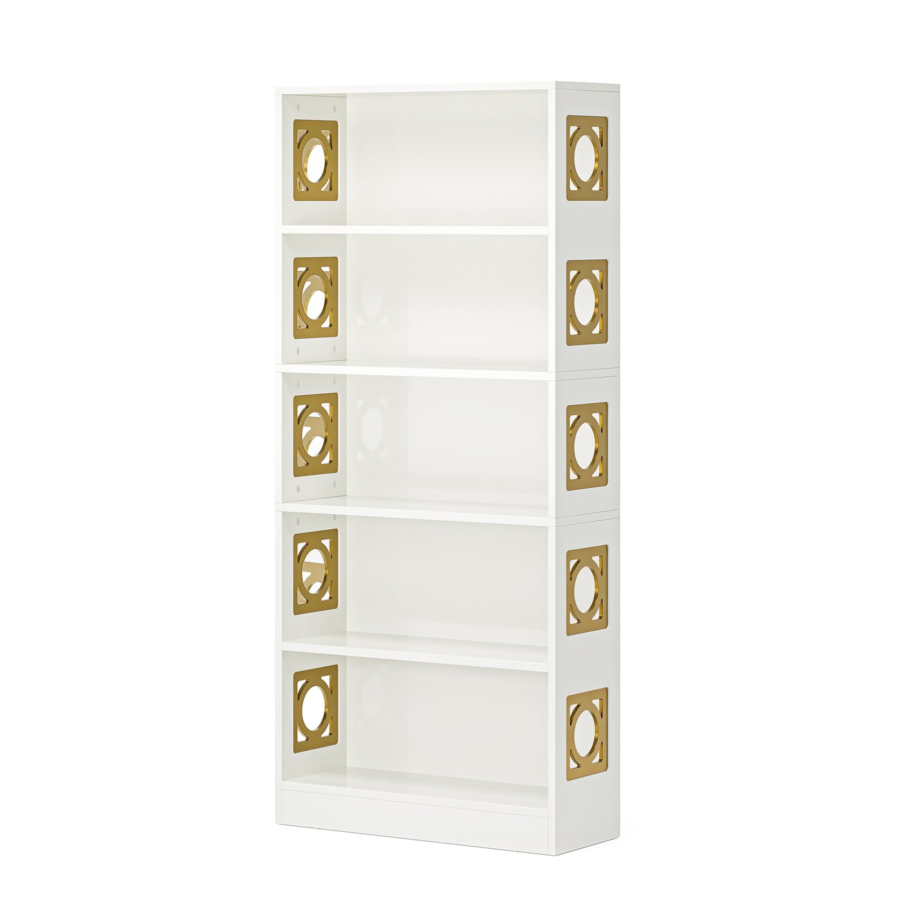 71 Bookshelf, 5-Tier Freestanding Bookcase Display Storage Shelf