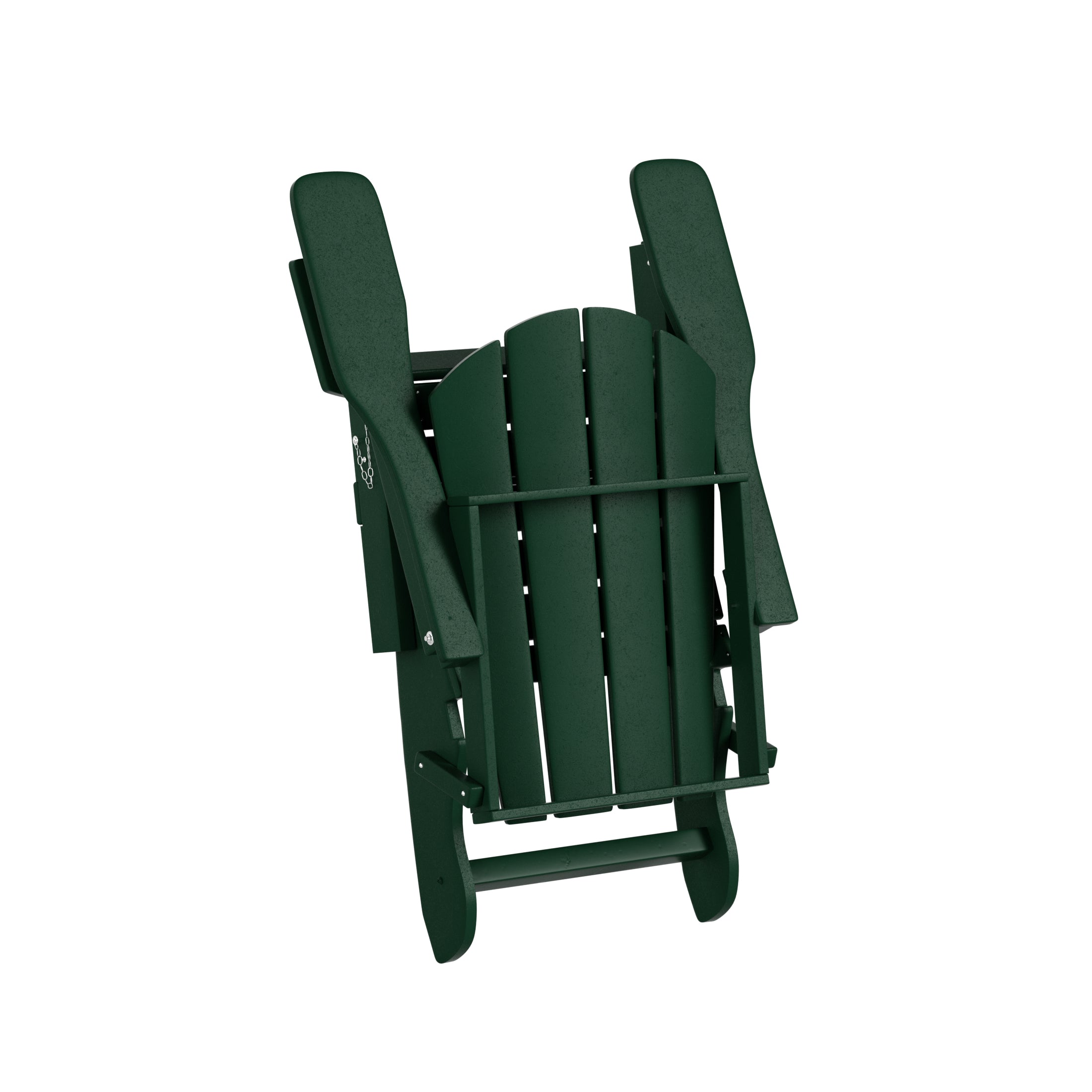 WestinTrends Outdoor Adirondack Chair, Plastic Fire Pit Chair, Weather Resistant Folding Patio Lawn Chair for Outside Deck Garden Backyard Balcony, Dark Green