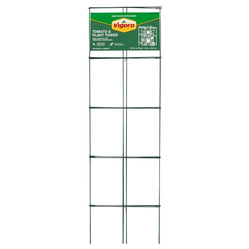 Vigoro 47 in. 4-Panel Wire Tomato Tower 5513