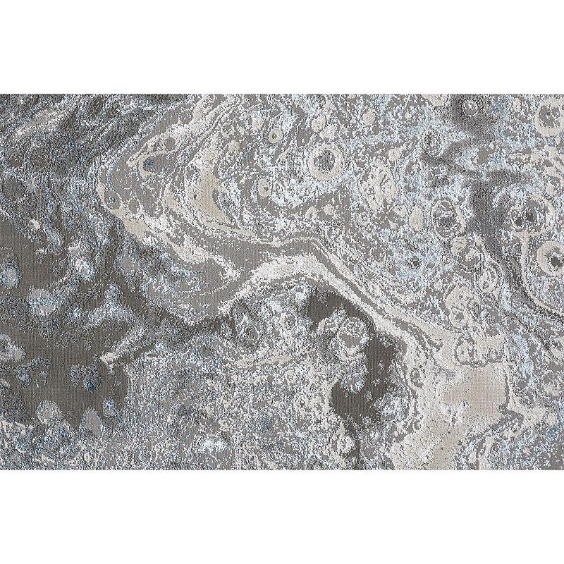 Weave and Wander Aurelian Modern Metallic Oil Slick Rug