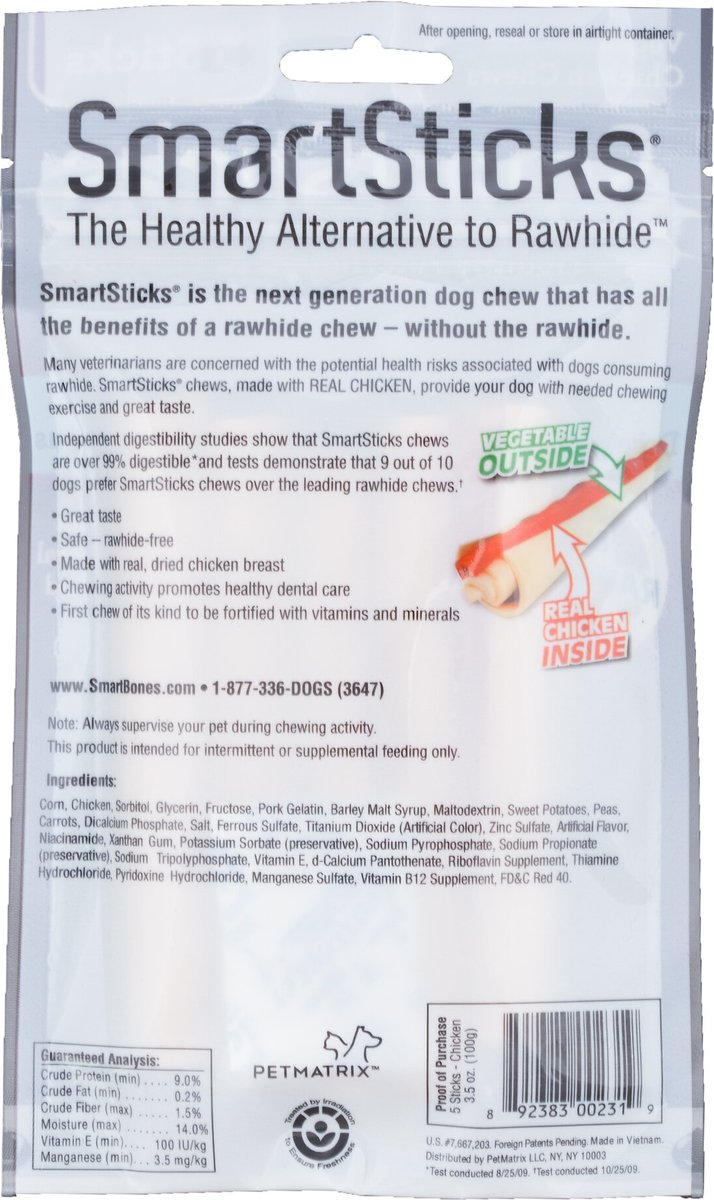 SmartBones SmartSticks Chicken Chews Dog Treats