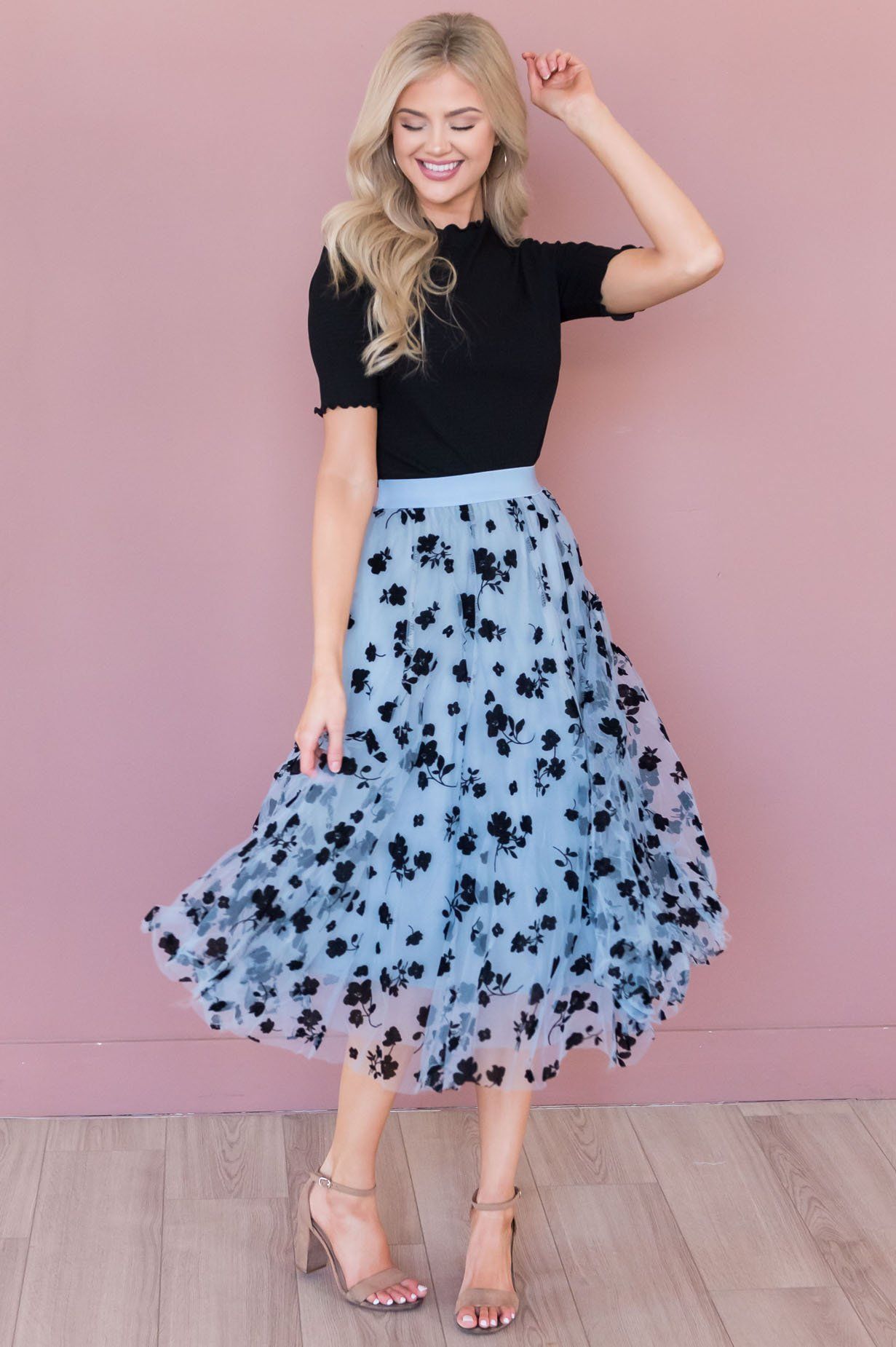 Forever Love Song Modest Tulle Skirt