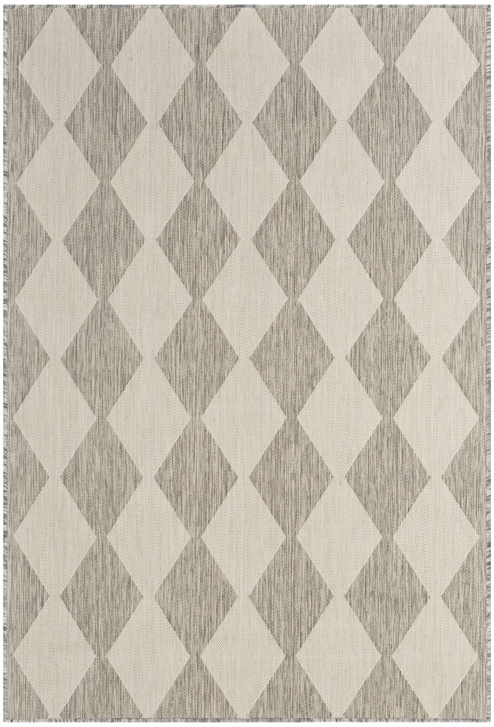 Positano Indoor/Outdoor Light Grey Geometric Rug