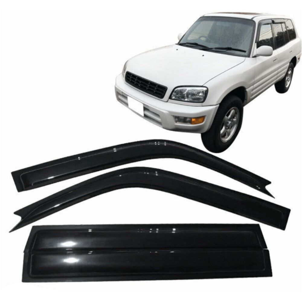 For 96-00 Toyota RAV4 4Door Window Visor Vent Sun Rain Deflector Guard 4PCS Set