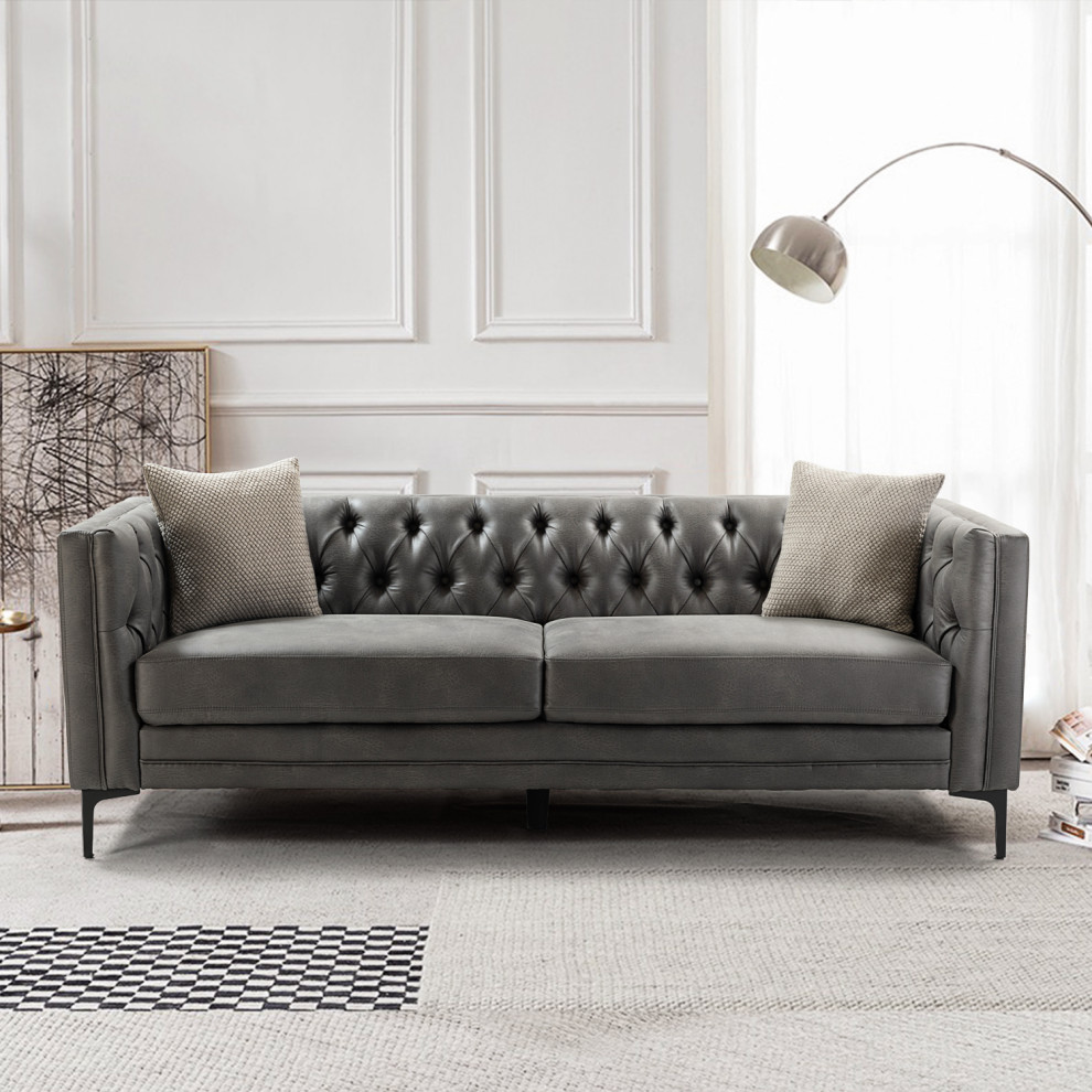 84 quot3 seater sofa   Midcentury   Sofas   by Karat Home  Houzz