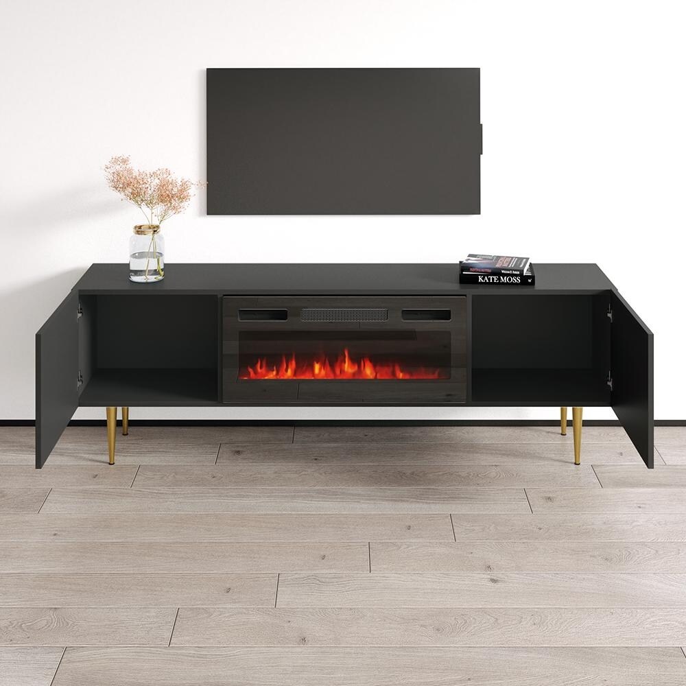 Nile BL EF Fireplace TV Stand