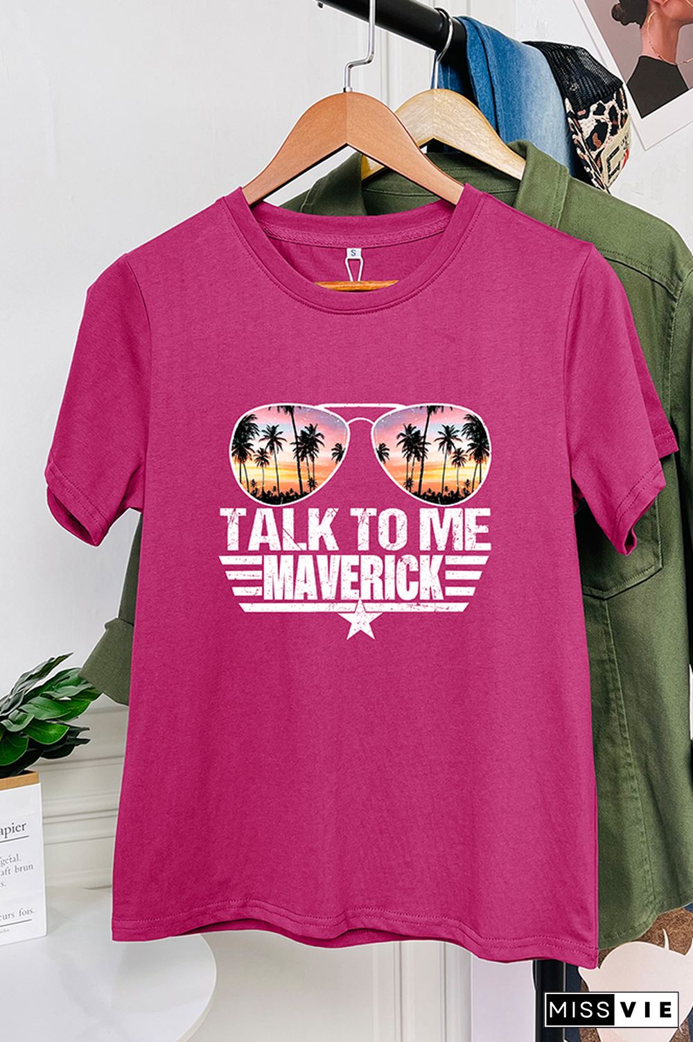 Talk To Me Goose Graphic Tee Short Sleeves Wholesale