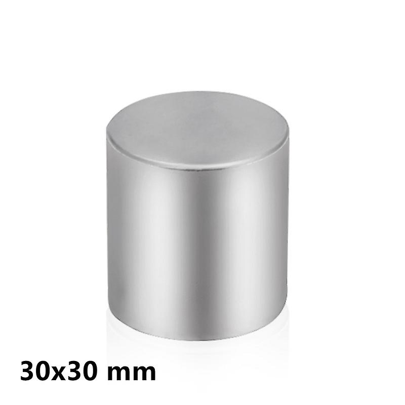 1/2/5/10pcs  Round Powerful Magnets 30mm X 30mm Thick Big Dics Neodymium Magnet Strong Dia 30x30mm N35 Permanent Magnet 30*30 Mm