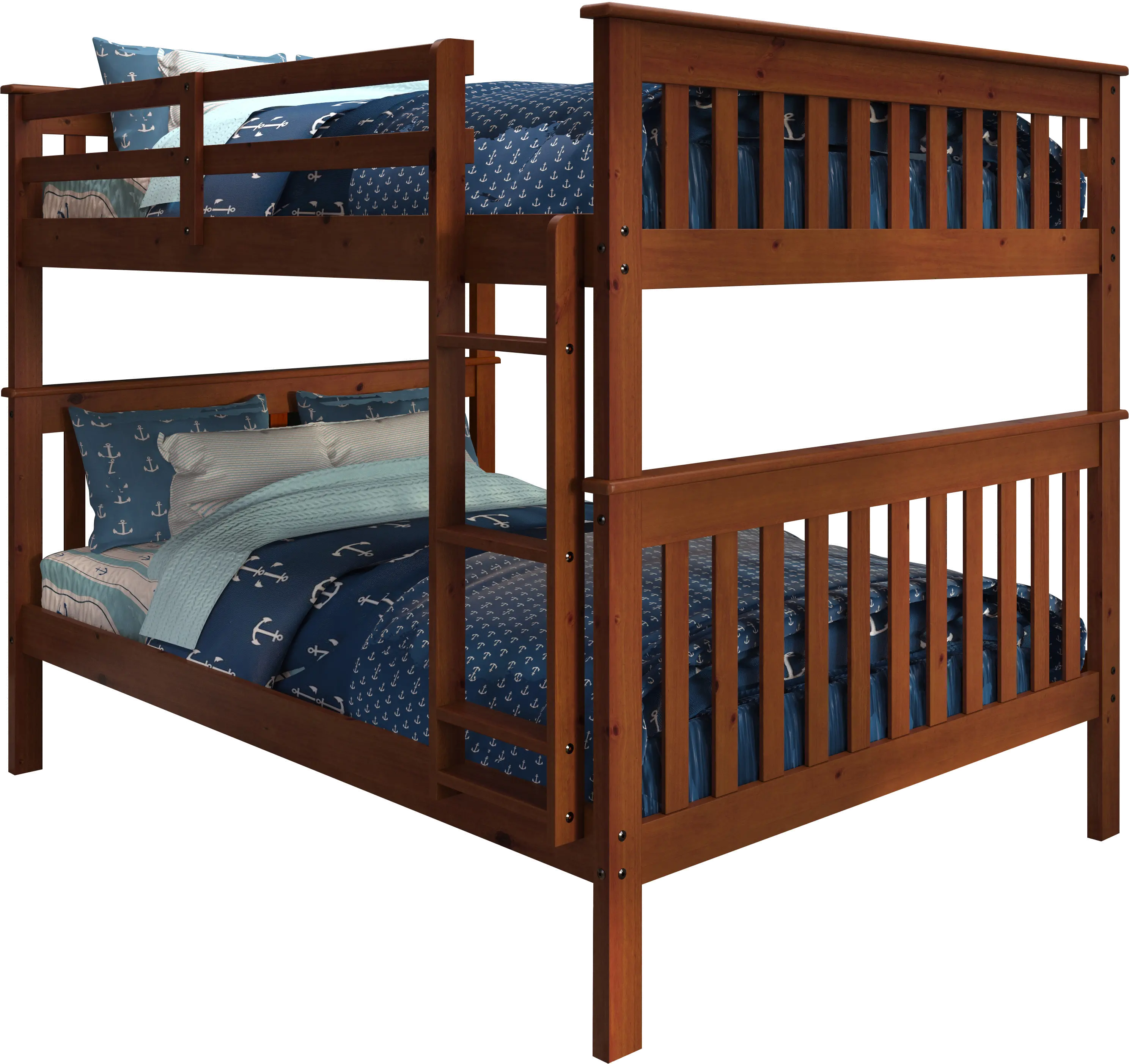 Craftsman Espresso Brown Full-over-Full Bunk Bed