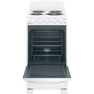 20 in. 4 Burner Element Free-Standing Electric Range in White