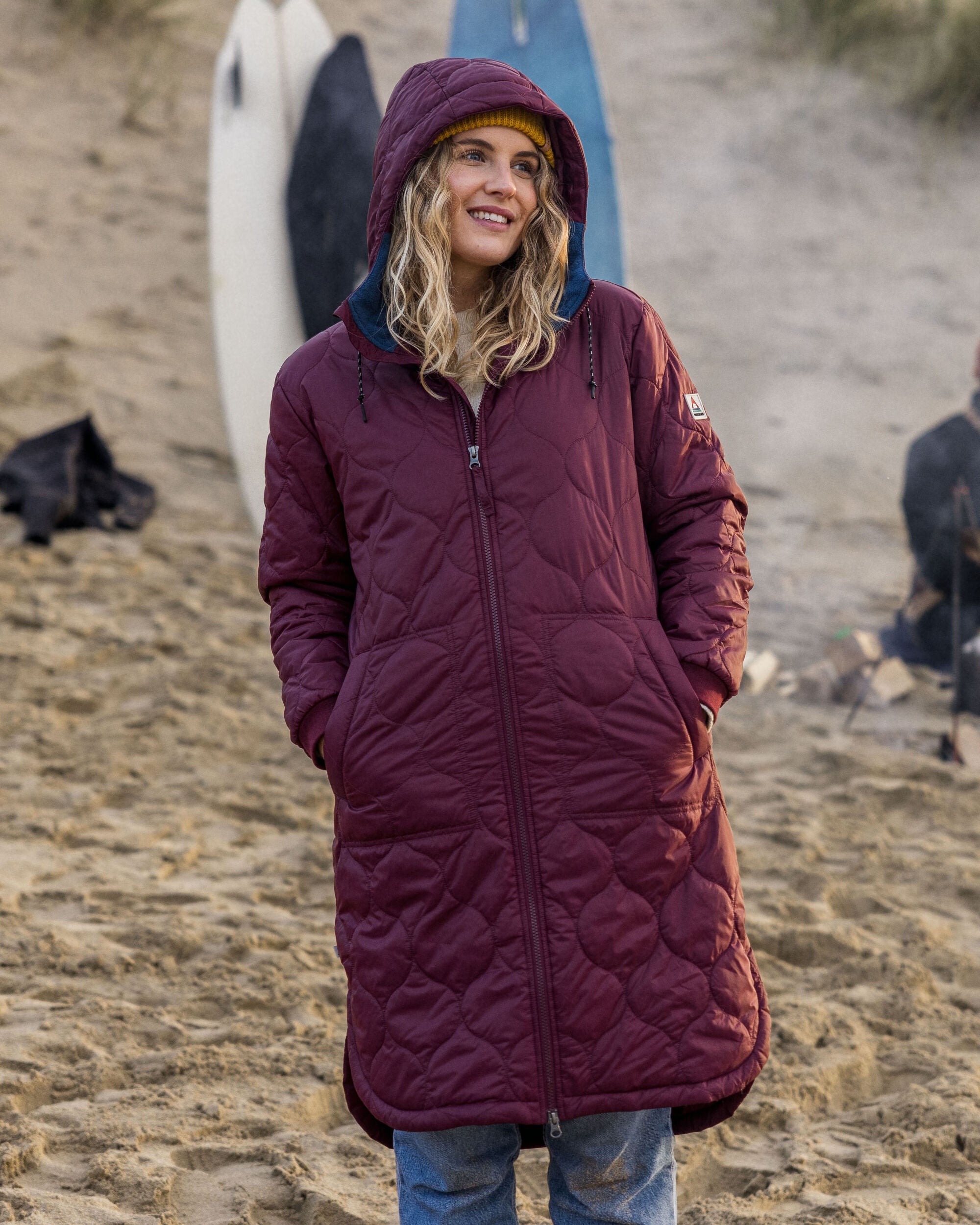 Flora 2.0 Long Recycled Insulated Parka - Wine