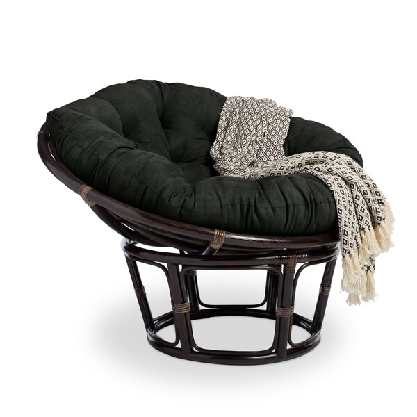 Bali 42-inch Papasan Chair with Microsuede Cushion