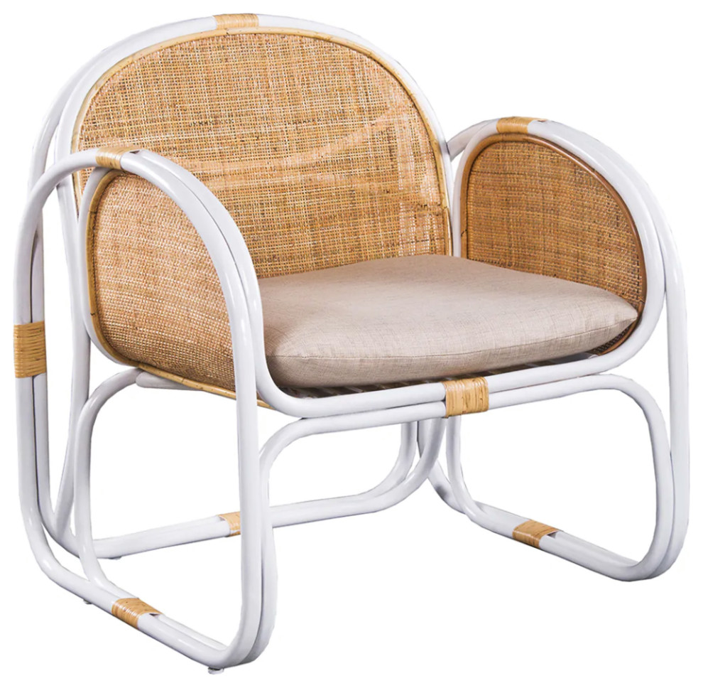 Matthew Izzo Home Latitude Caned Lounge Chair   Tropical   Armchairs And Accent Chairs   by Matthew Izzo  Houzz