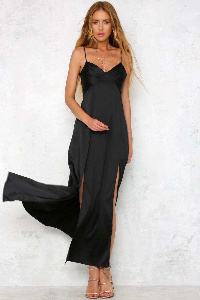 Heavenly Dream Maxi Dress Black