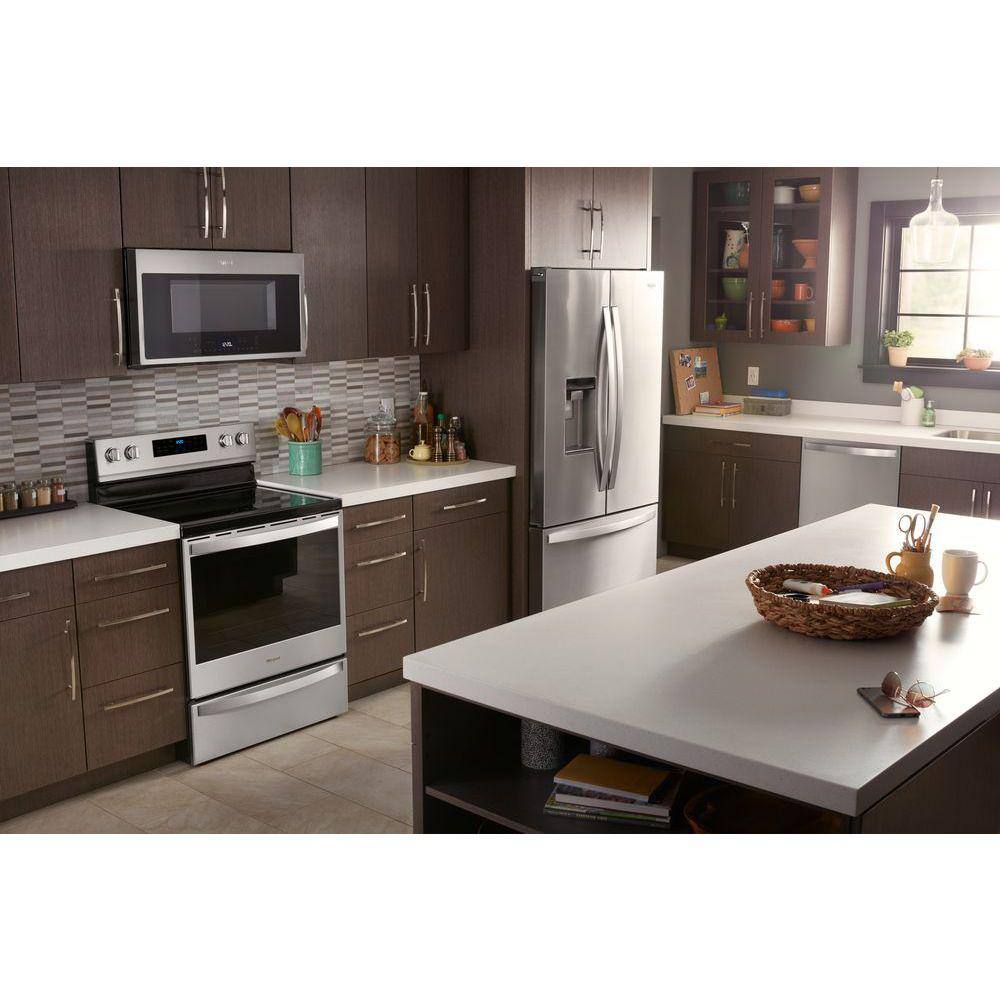 Whirlpool 6.4 cu. ft. Electric Range in Fingerprint Resistant Stainless Steel with Frozen Bake Technology WFE775H0HZ