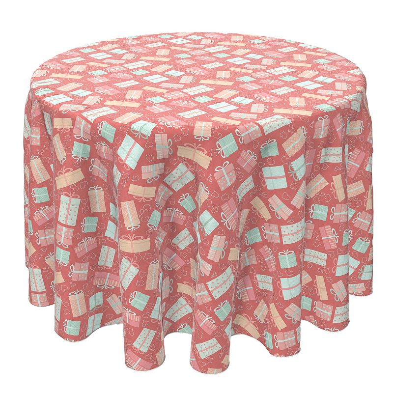 Round Tablecloth， 100% Cotton， 60 Round， Lovely Gifts