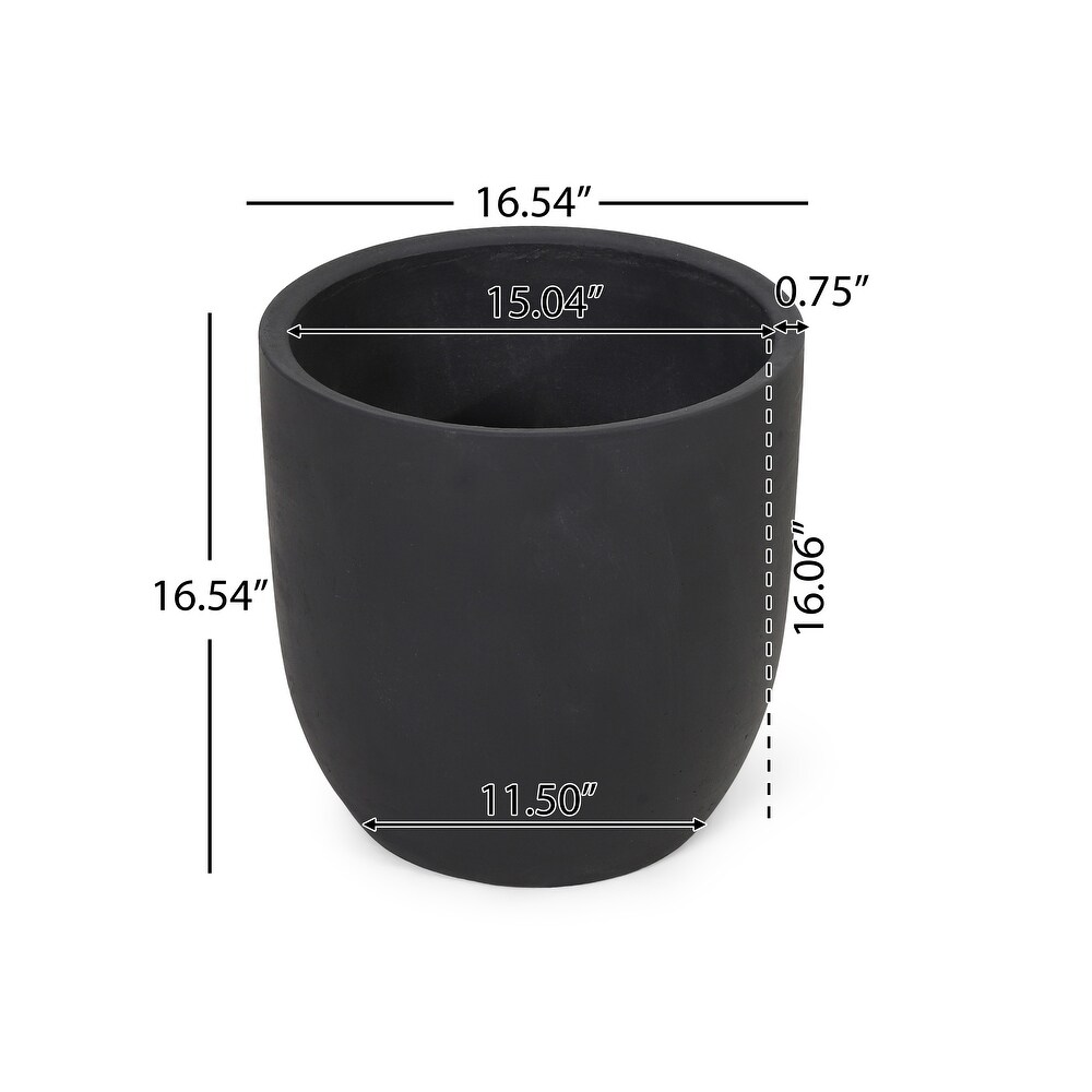 Shellynn Lightweight Concrete Outdoor Planter by Christopher Knight Home