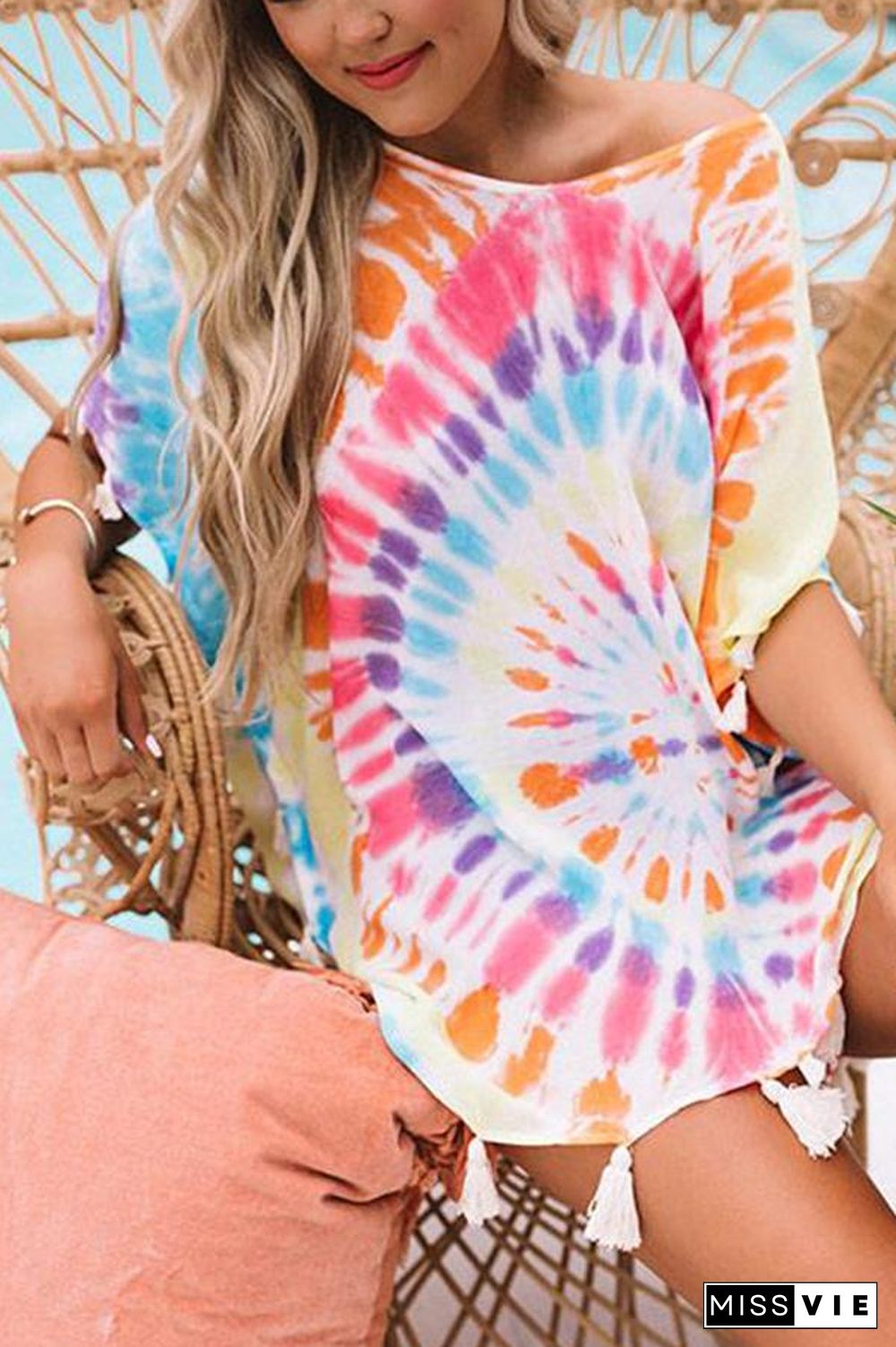 Soakin' Up The Sun Tie Dye Cover Up