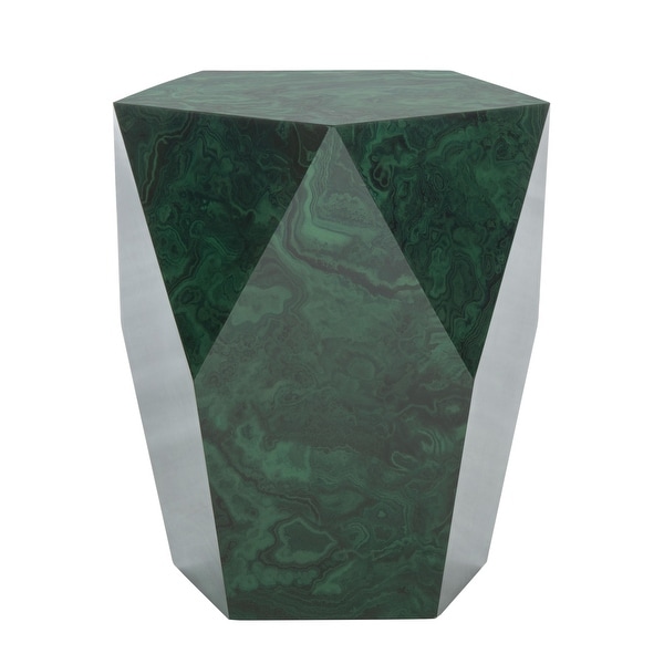 SAFAVIEH Couture Venus Malachite End Table - 18.1