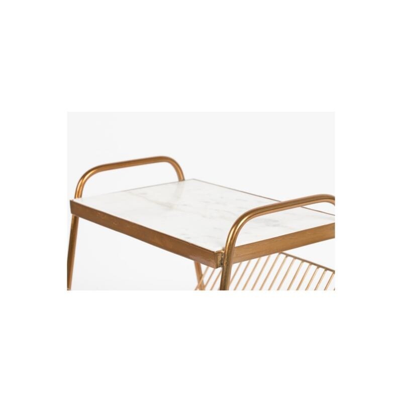 Bold Monkey Keep It Tidy Marble Magazine Holder Side Table