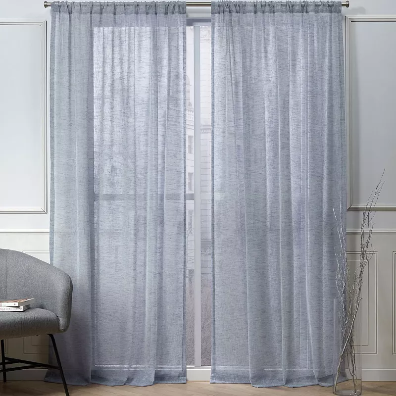 Nicole Miller NY 2-pack New York Belfry Sheer Window Curtains