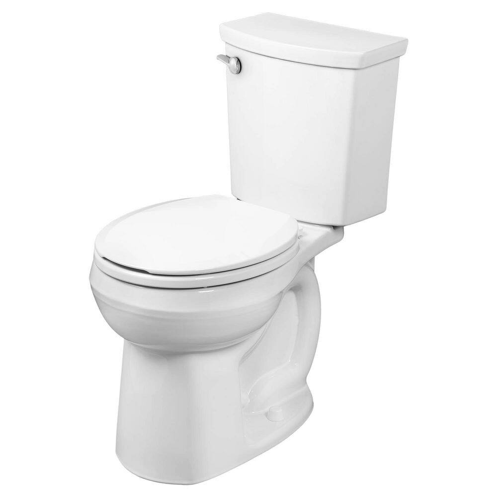 American Standard H2Optimum 2-piece 1.1 GPF Single Flush Round Toilet in White 288DA114.020