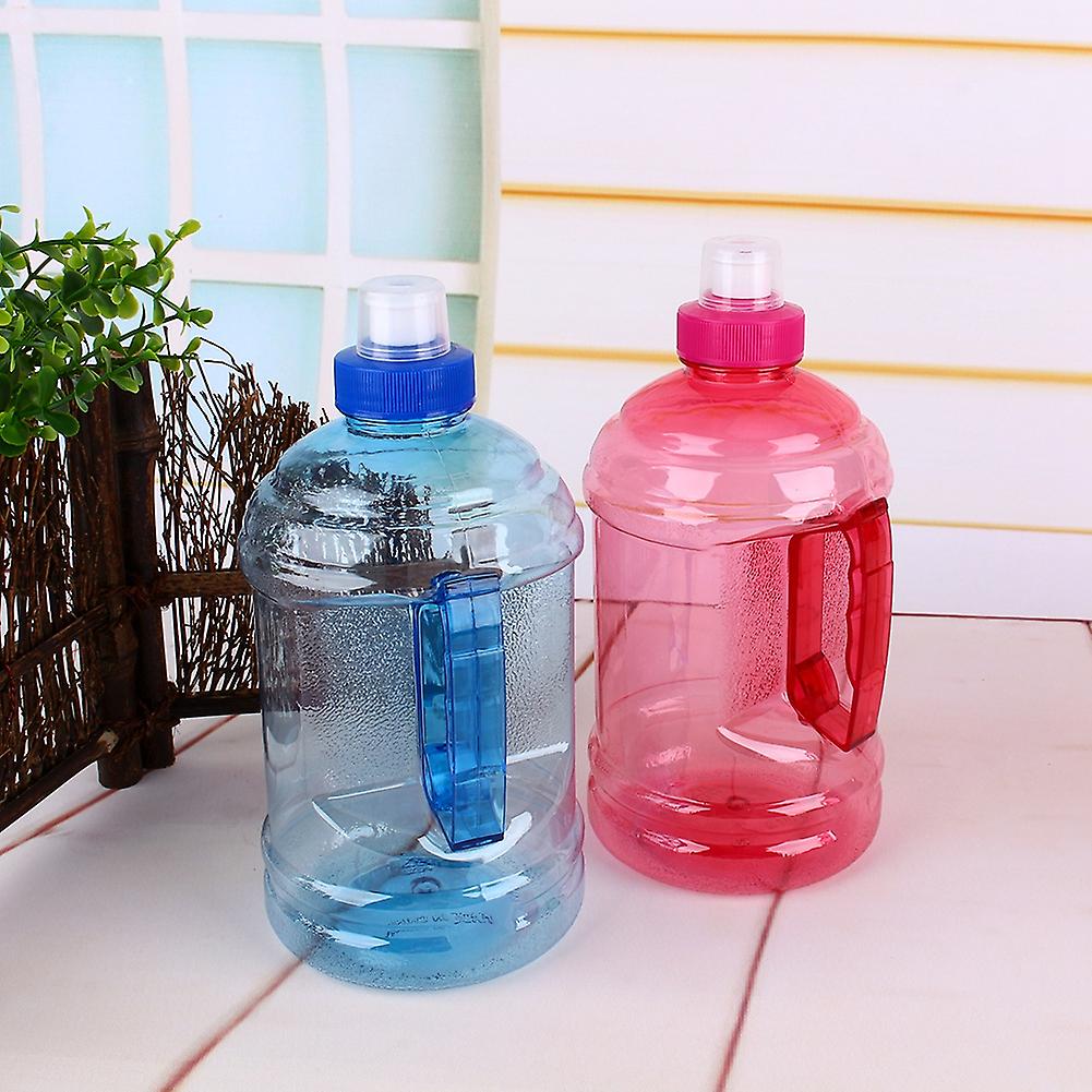 1l Bpa Free Drink Water Bottle Cap Kettle Pet Sport Picnic Blue