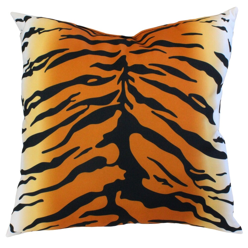 Tiger Print Decorative Pillow  Made in the USA  More Colors