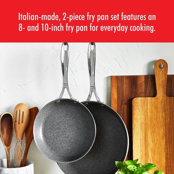 ZWILLING Vitale 2-pc Aluminum Nonstick Fry Pan Set - Gray