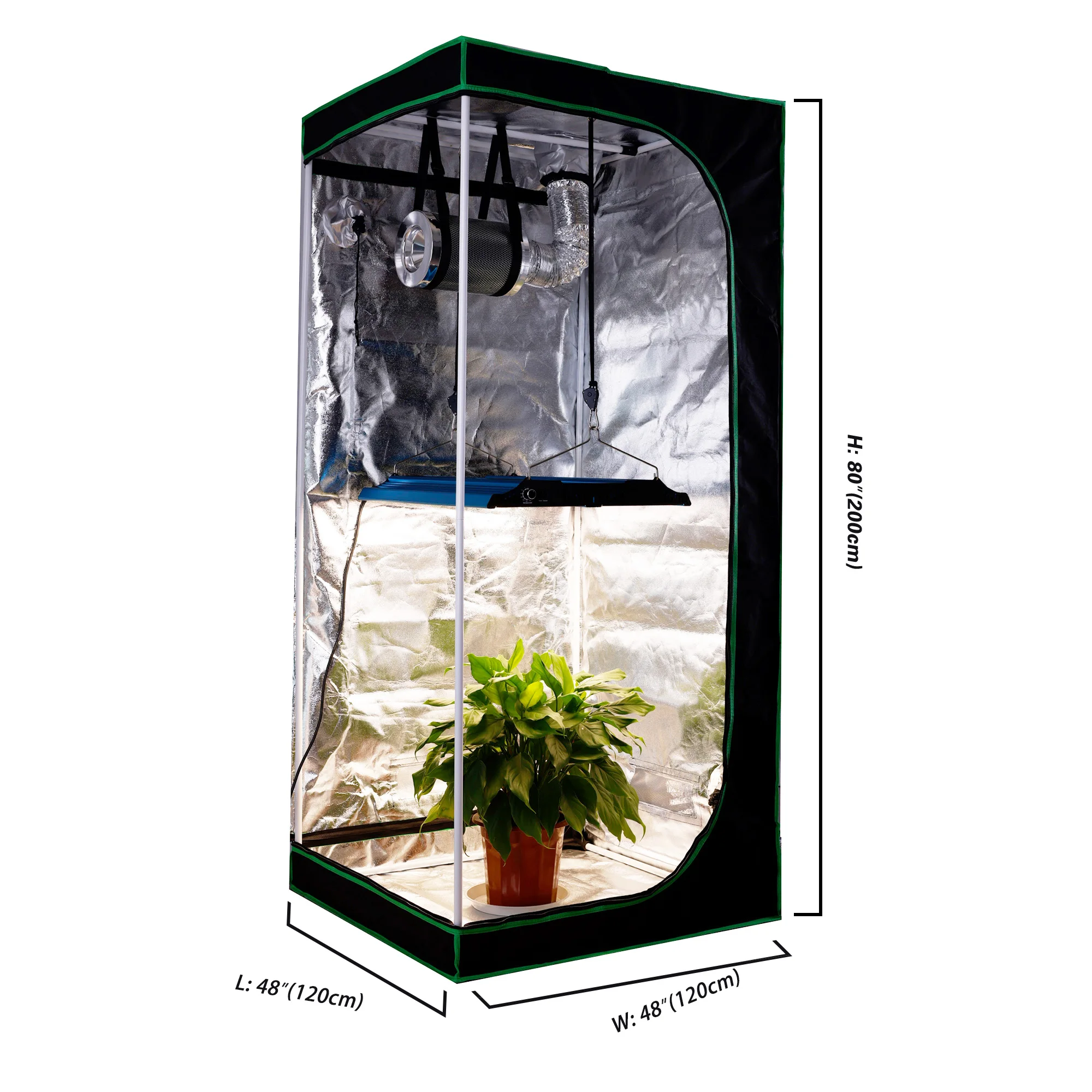 Factory Supply Garden Greenhouse Hydroponic Hemp Plant Indoor Grow plant Tent 150*150*200