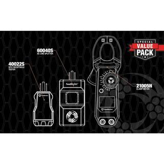 Southwire Clamp Meter Kit Consisting of 200 Amp AC Clamp Meter AC Line Splitter and 120-Volt AC GFCI Receptacle Tester 65031440