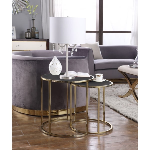 Chic Home Olivia Nightstand Side Table 2 Piece Set