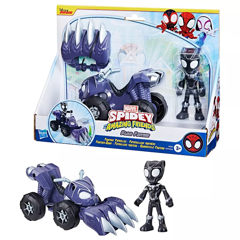 Marvel Spidey and His Amazing Friends Black Panther Patroller by Hasbro