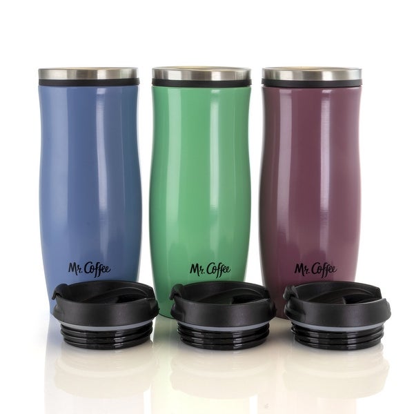 12.5 Ounce Stainless Steel Insulated Thermal Travel Mug Trio Set