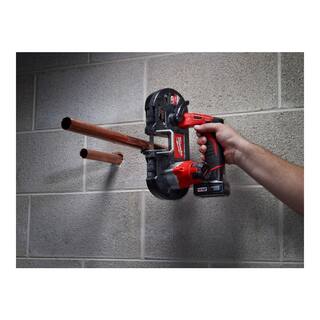 MW M12 12-Volt Lithium-Ion Cordless Sub-Compact Band Saw XC Kit with Free M12 Drill Driver 2429-21XC-2407-20