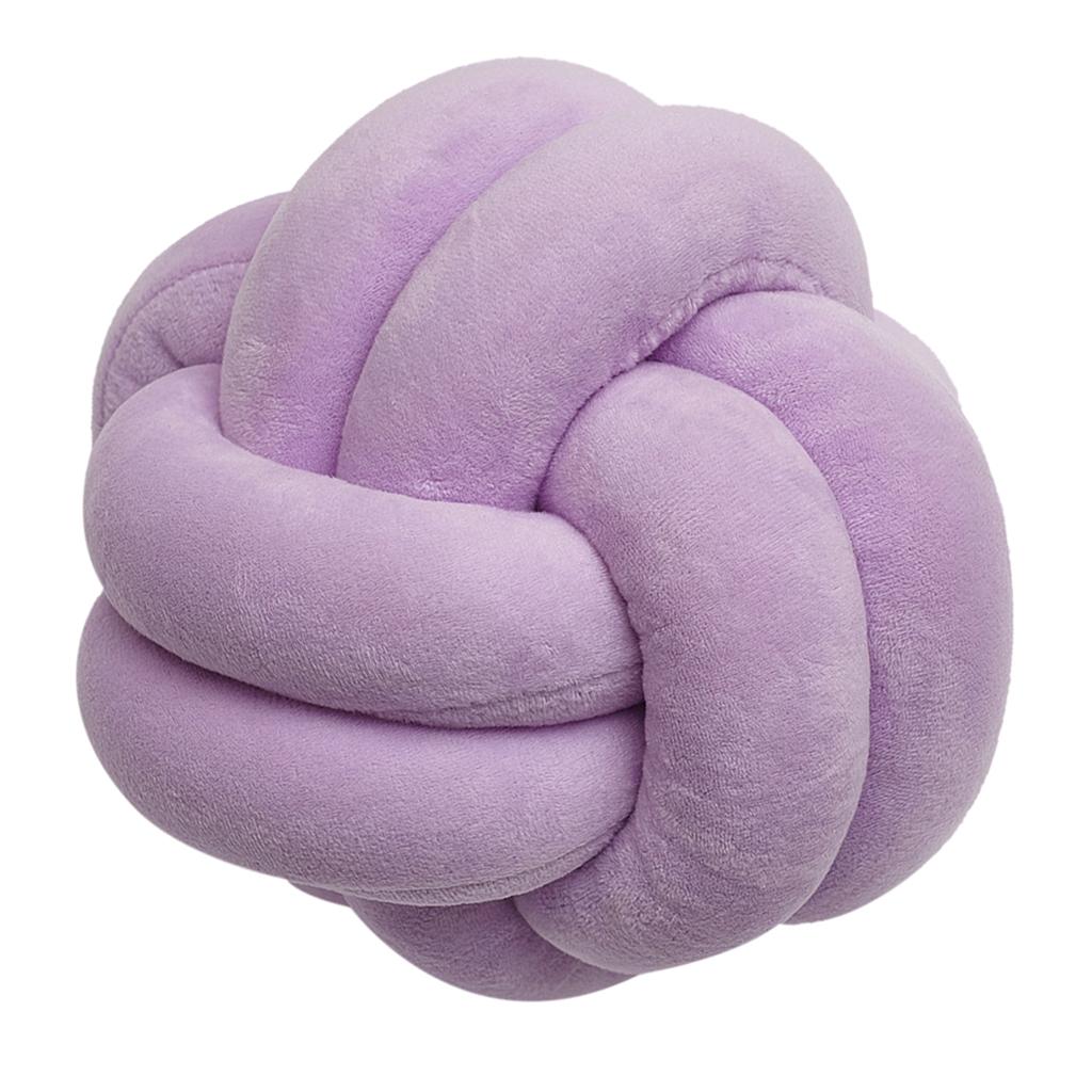 Ball Cushion Knotted Pillow Toys Bed Cushions Throw Pillow Purple