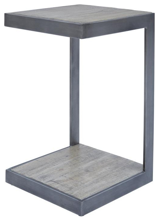 Global Archive  quotC quotTable  Antique Gray   Industrial   Side Tables And End Tables   by HedgeApple  Houzz