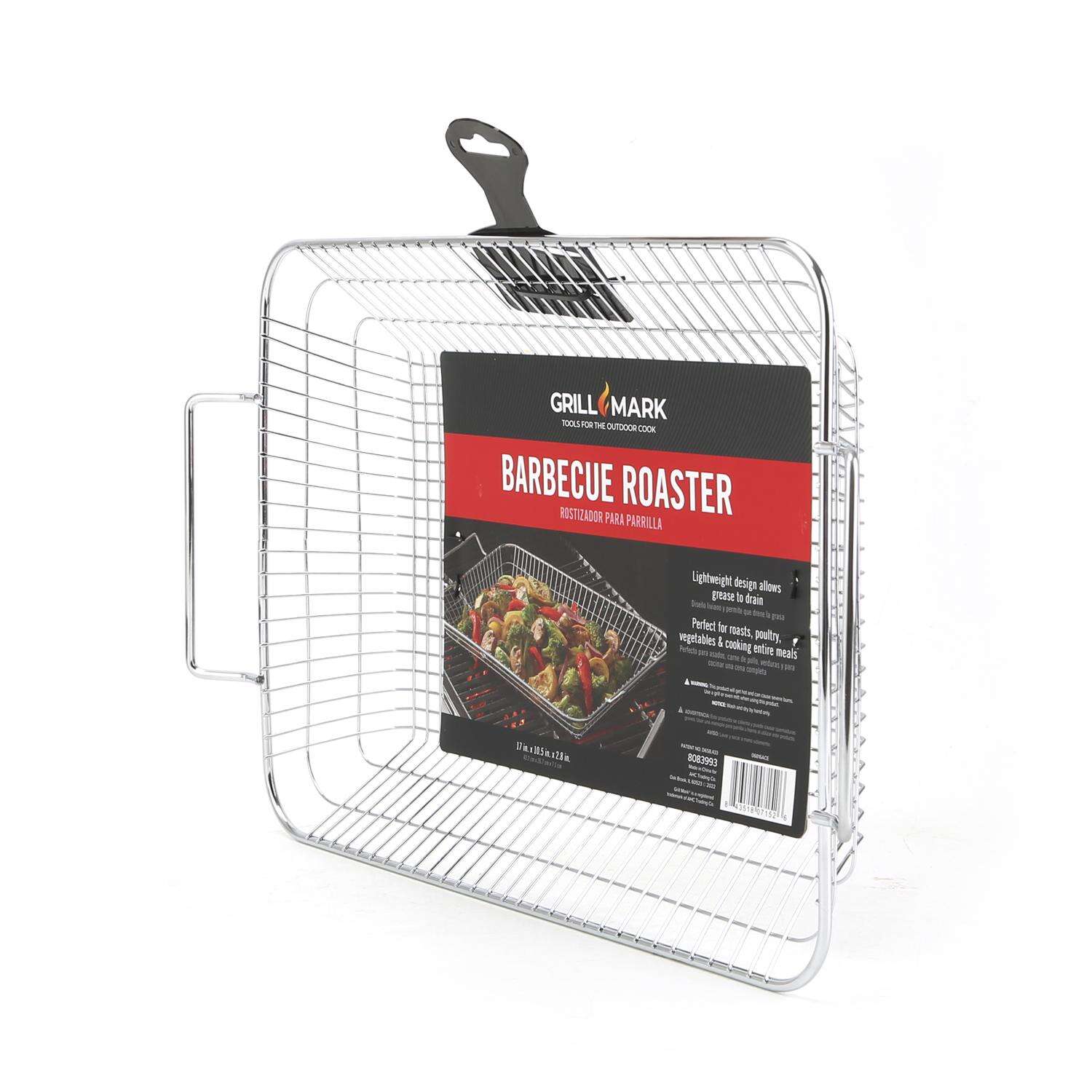 Grill Mark Steel Roasting Basket 16.7 in. L X 10.5 in. W 1 pk