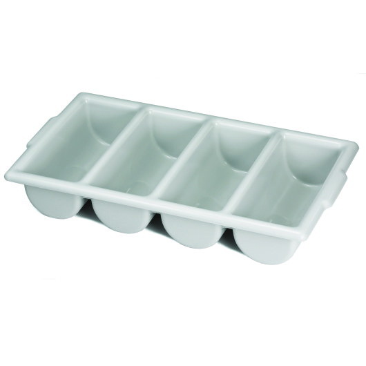 Tablecraft 4 Compartment Plastic Silverware Bin  1...